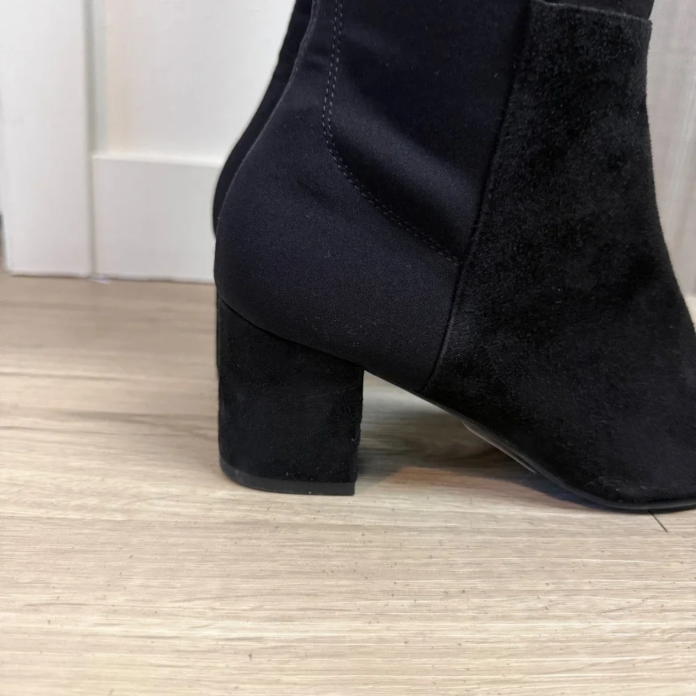 Stuart Weitzman Black Gillian 60 Microstretch Suede Over the Knee Boots Size 6.5